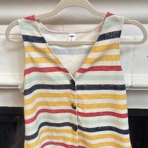 Old Navy Multicolor Striped Sleeveless Top